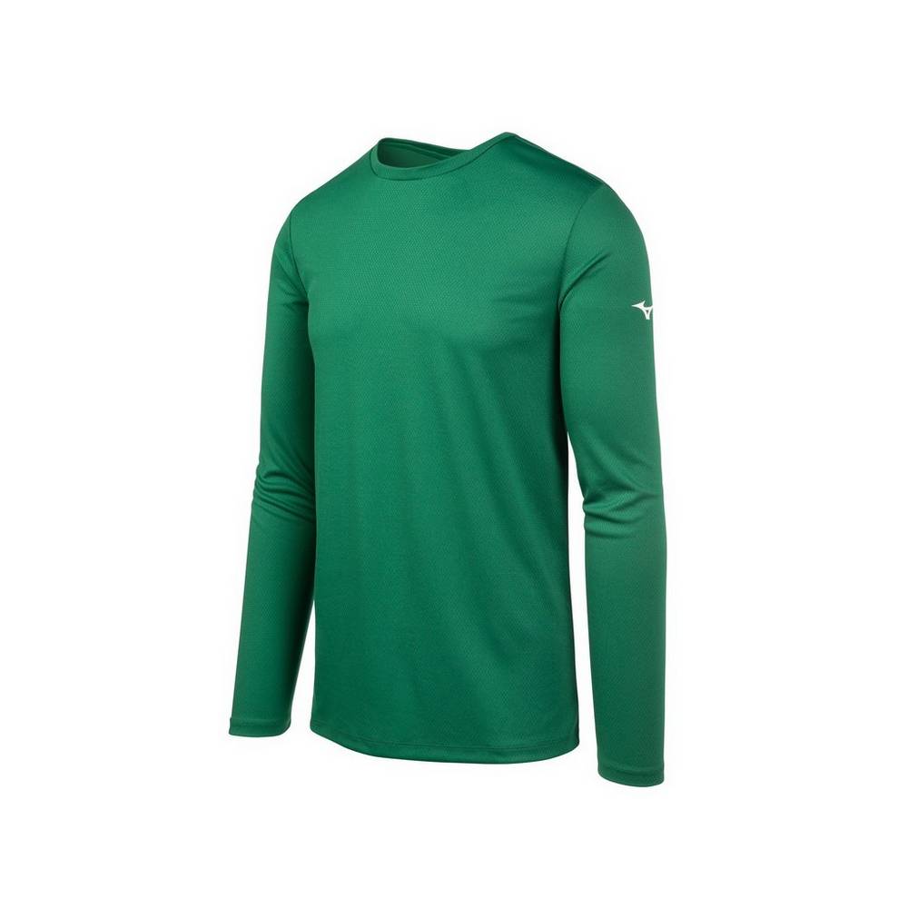 Mizuno Men's Long Sleeve T-Shirts Green (530063-WKZ)